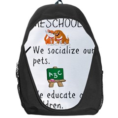 Homeschoolers Socialize Backpack Bag by athenastemple