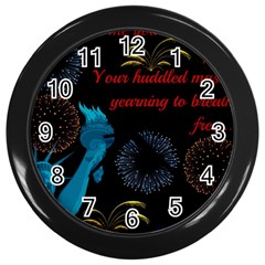 Huddledmasses Wall Clocks (black) by athenastemple