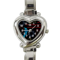 Huddledmasses Heart Italian Charm Watch by athenastemple