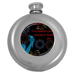 Huddledmasses Round Hip Flask (5 Oz) by athenastemple