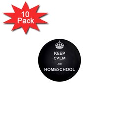 Keepcalmhomeschool 1  Mini Magnet (10 Pack)  by athenastemple