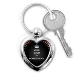 Keepcalmhomeschool Key Chains (Heart)  Front