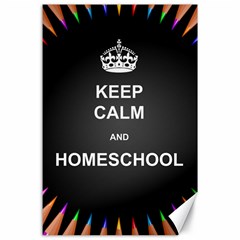 Keepcalmhomeschool Canvas 24  X 36  by athenastemple