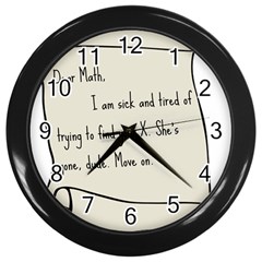 Mathx Wall Clocks (black) by athenastemple