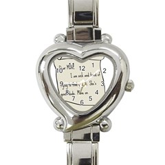 Mathx Heart Italian Charm Watch by athenastemple