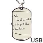 Mathx Dog Tag USB Flash (One Side) Front