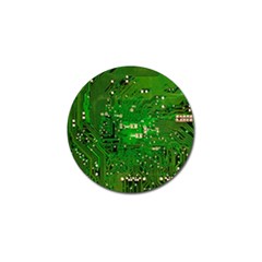 Circuit Board Golf Ball Marker (4 Pack) by Nexatart