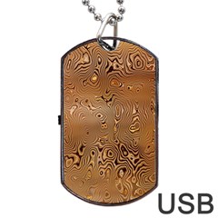 Circuit Board Pattern Dog Tag Usb Flash (one Side) by Nexatart