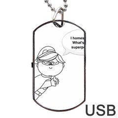 Super Dog Tag Usb Flash (two Sides) by athenastemple