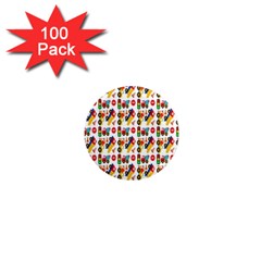 Construction Pattern Background 1  Mini Magnets (100 Pack)  by Nexatart