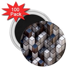 Cube Design Background Modern 2 25  Magnets (100 Pack)  by Nexatart