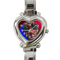 Display Dummy Binary Board Digital Heart Italian Charm Watch by Nexatart