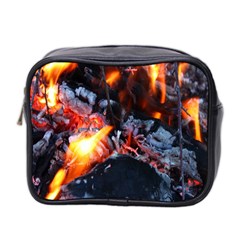 Fire Embers Flame Heat Flames Hot Mini Toiletries Bag 2-side by Nexatart