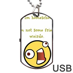 Weirdo Dog Tag Usb Flash (one Side) by athenastemple