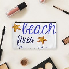 The Beach Fixes Everything Cosmetic Bag (small)  by OneStopGiftShop