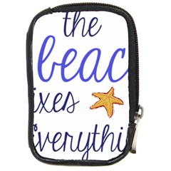 The Beach Fixes Everything Compact Camera Cases by OneStopGiftShop