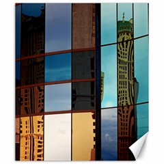 Glass Facade Colorful Architecture Canvas 20  X 24   by Nexatart