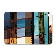 Glass Facade Colorful Architecture Small Doormat  by Nexatart