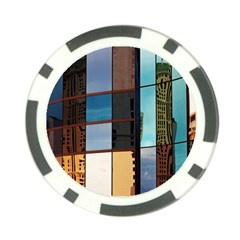 Glass Facade Colorful Architecture Poker Chip Card Guard by Nexatart