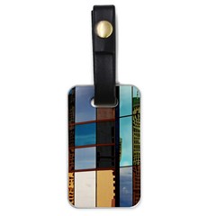 Glass Facade Colorful Architecture Luggage Tags (one Side)  by Nexatart