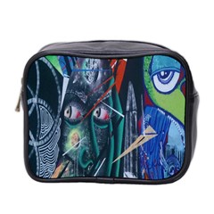 Graffiti Art Urban Design Paint Mini Toiletries Bag 2-side by Nexatart