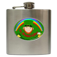 St  Patrick s Day Hip Flask (6 Oz) by Valentinaart