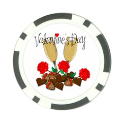 Valentine s Day Romantic Design Poker Chip Card Guard (10 Pack) by Valentinaart