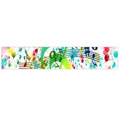 Points Circle Music Pattern Flano Scarf (large) by Nexatart