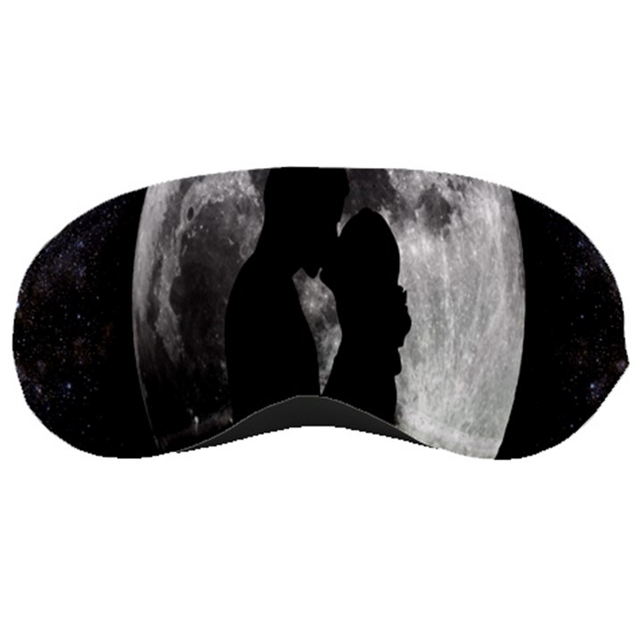 Silhouette Of Lovers Sleeping Masks