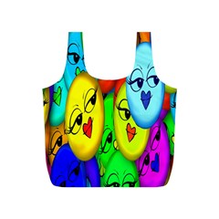 Smiley Girl Lesbian Community Full Print Recycle Bags (s)  by Nexatart