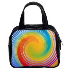 Rainbow Swirl Classic Handbags (2 Sides) by OneStopGiftShop