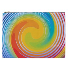 Rainbow Swirl Cosmetic Bag (xxl)  by OneStopGiftShop