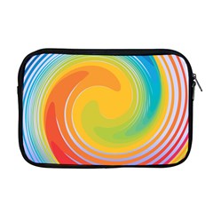 Rainbow Swirl Apple Macbook Pro 17  Zipper Case by OneStopGiftShop