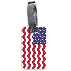 American Flag Luggage Tags (one Side)  by OneStopGiftShop