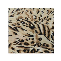 Tiger Animal Fabric Patterns Small Satin Scarf (square) by Nexatart