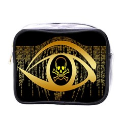 Virus Computer Encryption Trojan Mini Toiletries Bags by Nexatart