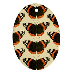 Butterfly Butterflies Insects Oval Ornament (two Sides) by Amaryn4rt