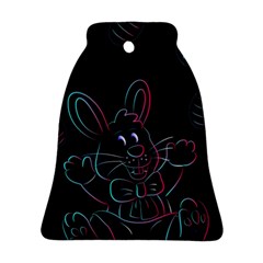 Easter Bunny Hare Rabbit Animal Bell Ornament (two Sides) by Amaryn4rt