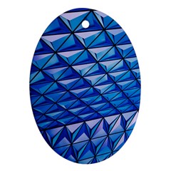 Lines Geometry Architecture Texture Oval Ornament (two Sides) by Amaryn4rt