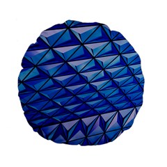 Lines Geometry Architecture Texture Standard 15  Premium Flano Round Cushions by Amaryn4rt