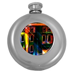 Architecture City Homes Window Round Hip Flask (5 Oz) by Amaryn4rt