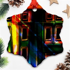 Architecture City Homes Window Snowflake Ornament (two Sides) by Amaryn4rt