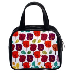 Tree Pattern Background Classic Handbags (2 Sides) by Amaryn4rt