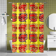 Funny Faces Shower Curtain 48  X 72  (small)  by Amaryn4rt