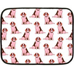 Dog Animal Pattern Fleece Blanket (mini) by Amaryn4rt