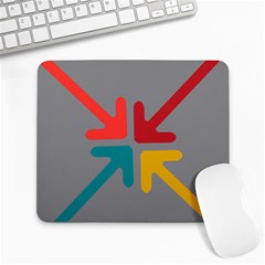 Arrows Center Inside Middle Large Mousepads by Amaryn4rt