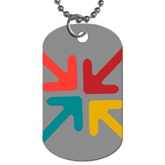 Arrows Center Inside Middle Dog Tag (two Sides) by Amaryn4rt