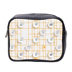 Icon Media Social Network Mini Toiletries Bag 2-side by Amaryn4rt