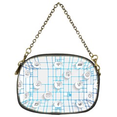 Icon Media Social Network Chain Purses (one Side)  by Amaryn4rt