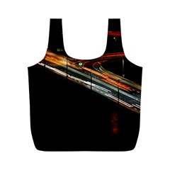 Highway Night Lighthouse Car Fast Full Print Recycle Bags (m)  by Amaryn4rt